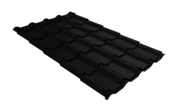 Металлочерепица GL Камея (Kamea) 0,5 Rooftop Matte (Стальной Бархат) RAL 9005 черный. Цена: 1190 руб. Артикул: GrandLineM43_01-9005