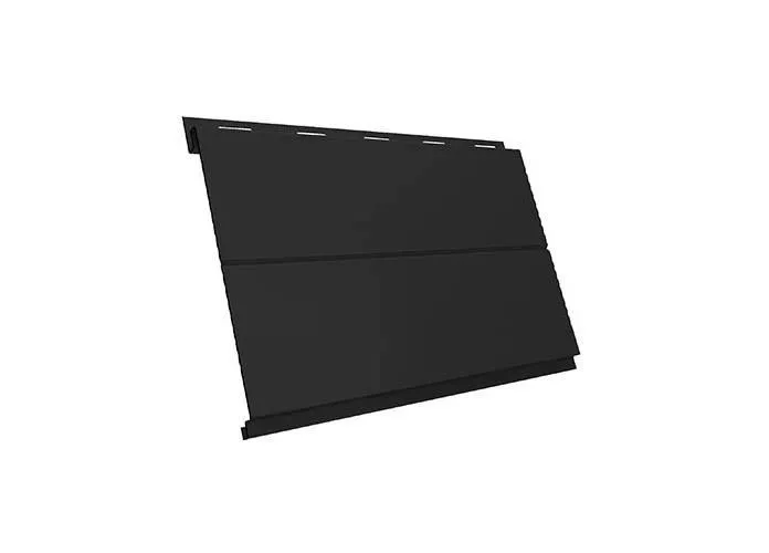 Металлический сайдинг Grand Line Вертикаль Line Satin Matt 0,5 мм RAL 9005 Черный купить в краснодаре