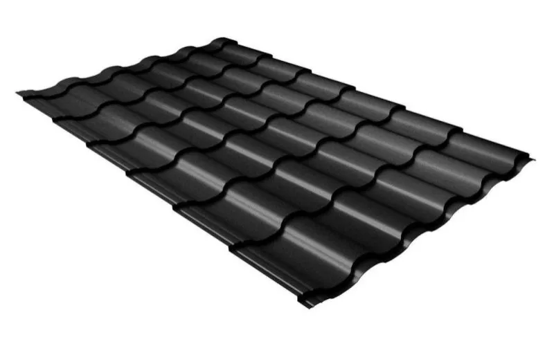 Металлочерепица Grand Line Кредо (Kredo) 0.5 Satin RAL 9005 черный купить в краснодаре