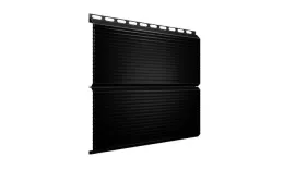 Металлический сайдинг Grand Line ЭкоБрус Гофр Satin 0,5 мм RAL 9005 Черный. Артикул: GrandLine-MS1161