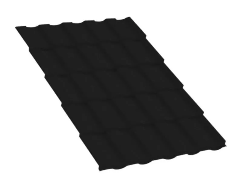 Металлочерепица Монтекристо-ML PURMAN 0.5 мм RAL 9005 Черный купить в краснодаре