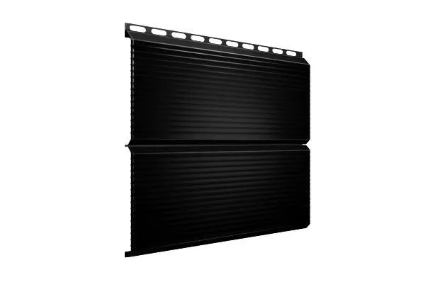 Металлический сайдинг Grand Line ЭкоБрус Гофр Satin 0,5 мм RAL 9005 Черный купить в краснодаре