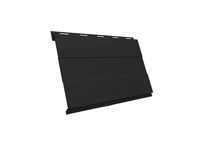 Металлический сайдинг Grand Line Вертикаль Проф GreenCoat Pural Matt RAL 9005 Черный купить в краснодаре