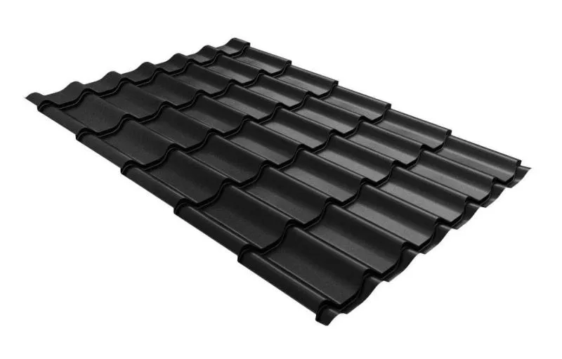 Металлочерепица Grand Line Классик (Classic) PurPro Matt 0.5 RAL 9005 черный купить в краснодаре