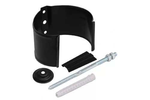 Кронштейн трубы на кирпич Grand Line 90 мм 125/90 мм RAL 9005 Черный купить в краснодаре