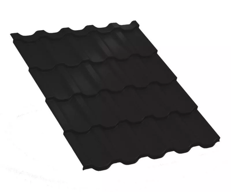 Металлочерепица Трамонтана-M PURMAN 0.5 мм RAL 9005 Черный купить в краснодаре