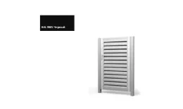 Калитка Жалюзи 2,0х1 RAL 9005 без заполнения GL. Артикул: 27380