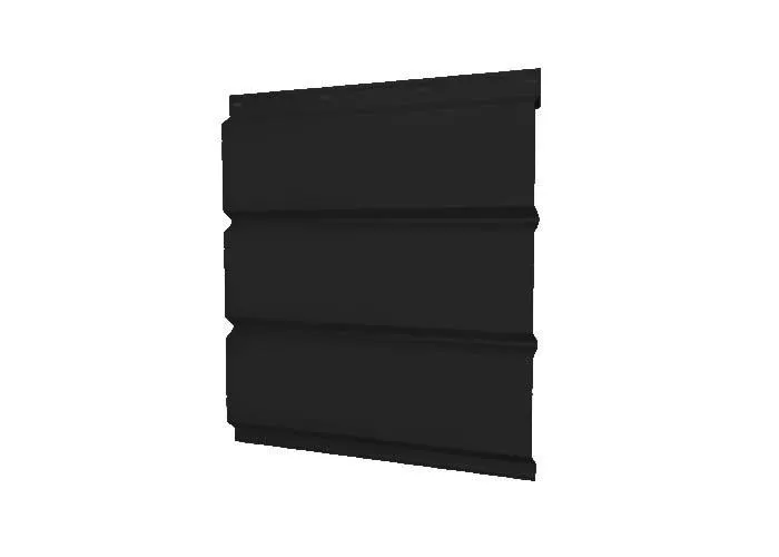 Софит металл GL без перфорации Rooftop Matte Стальной бархат 0,5 мм RAL 9005 черный купить в краснодаре