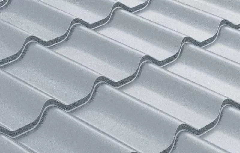 Металлочерепица Grand Line Классик (Classic) Полиэстер 0.45 RAL 9006 бело-алюминиевый купить в краснодаре