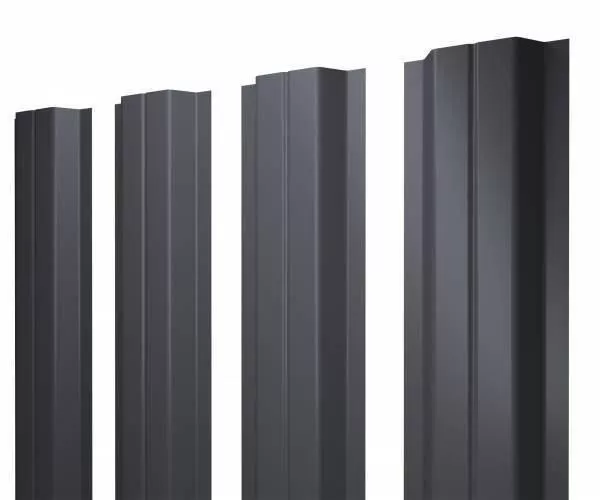 Штакетник Grand Line П -образный А 0,5 Atlas RAL 9005 Черный купить в краснодаре