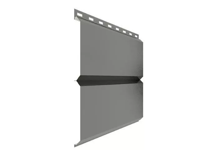 Металлический сайдинг Металл Профиль Lбрус PE 0,45 мм RAL 9006 Бело-алюминиевый купить в краснодаре