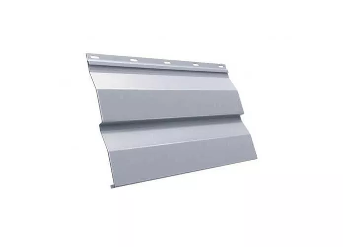 Металлический сайдинг Grand Line Корабельная доска PE 0,45 мм RAL 9006 Бело-алюминиевый купить в краснодаре