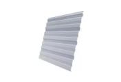 Профнастил Grand Line С10 R Полиэстер 0,45 мм RAL 9006 Бело-алюминиевый – Купить оптом и в розницу