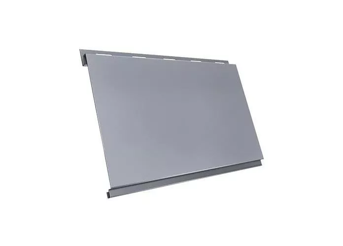 Металлический сайдинг Grand Line Вертикаль Классик PE 0,45 мм RAL 9006 Бело-алюминиевый купить в краснодаре