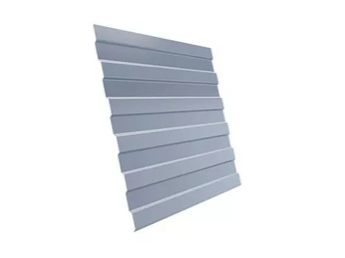 Профнастил Grand Line С8 A Полиэстер 0,45 мм RAL 9006 Бело-алюминиевый купить в краснодаре