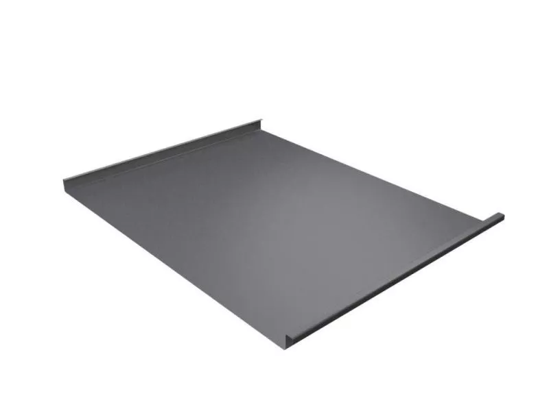 Двойной стоячий фальц Grand Line Полиэстер 0.7 мм RAL 9006 Бело-алюминиевый купить в краснодаре