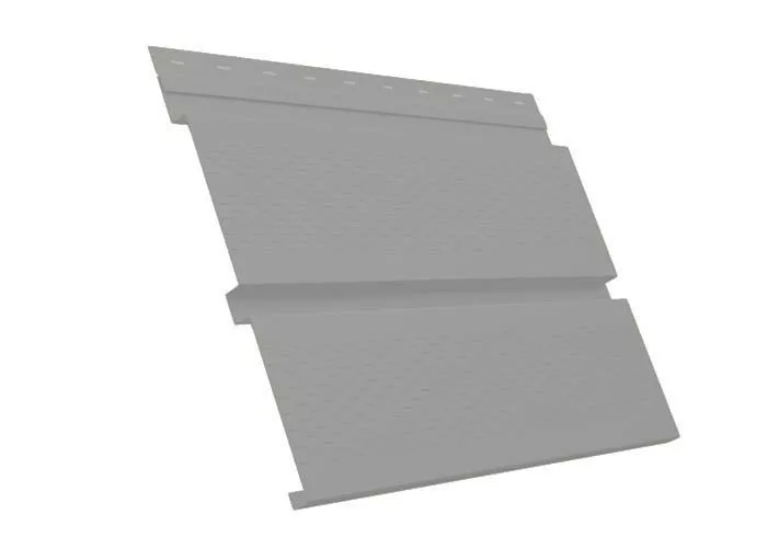 Софит металл с перфорацией GL Квадро брус GreenСoat Pural Matt 0,55 мм RR 21 светло-серый купить в краснодаре