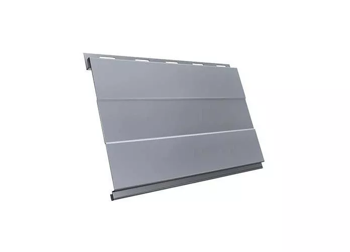 Металлический сайдинг Grand Line Вертикаль Проф PE 0,45 мм RAL 9006 Бело-алюминиевый купить в краснодаре