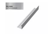 Планка завершающая 50х50 жалюзи Milan 0,5 Satin с пленкой RAL 9006 бело-алюминиевый GL – Купить оптом и в розницу
