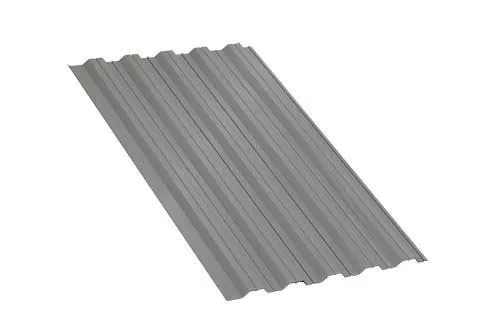 Профнастил НС35 B Полиэстер 0,45 мм RAL 9006 Бело-алюминиевый купить в краснодаре