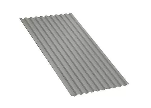 Профнастил С21 B Полиэстер 0,45 мм RAL 9006 Бело-алюминиевый купить в краснодаре