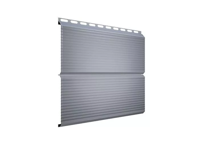 Металлический сайдинг Grand Line ЭкоБрус Гофр PE 0,45 мм RAL 9006 Бело-алюминиевый купить в краснодаре