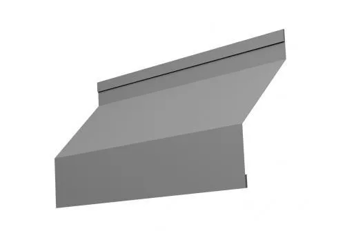 Ламель жалюзи Milan new 0,5 Satin с пленкой RAL 9006 бело-алюминиевый GL купить в краснодаре