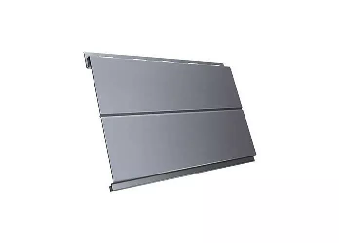 Металлический сайдинг Grand Line Вертикаль Line PE 0,45 мм RAL 9006 Бело-алюминиевый купить в краснодаре