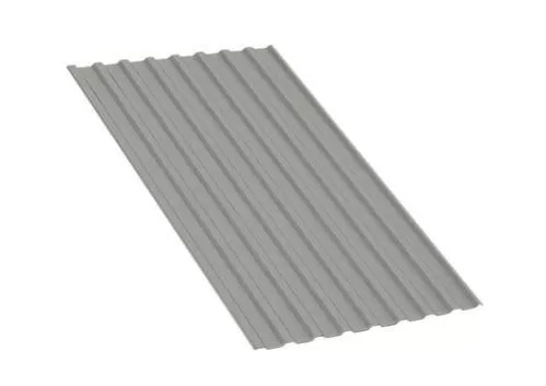 Профнастил МП20 A Полиэстер 0,45 мм RAL 9006 Бело-алюминиевый купить в краснодаре