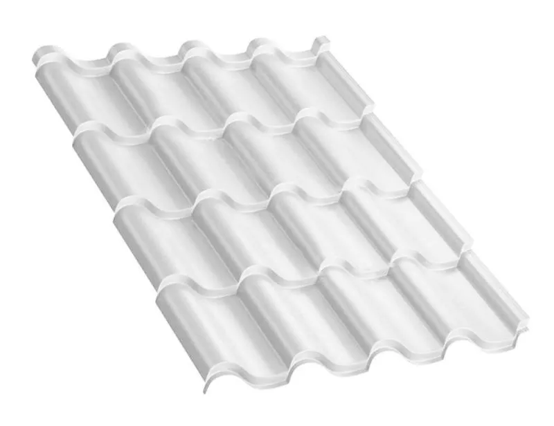 Металлочерепица Монтерроса-XL PURMAN 0.5 мм RAL 9010 Белый купить в краснодаре