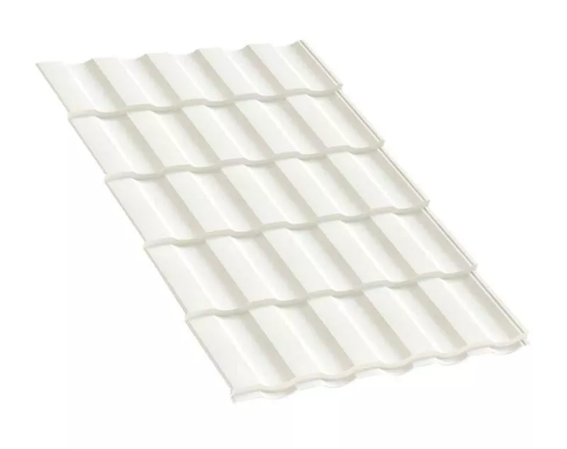 Металлочерепица Монтекристо-X PURMAN 0.5 мм RAL 9010 Белый купить в краснодаре