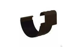 Соединитель желоба Металл Профиль Престиж D125х100 RAL 9005 Черный темный. Артикул: MP-VS05