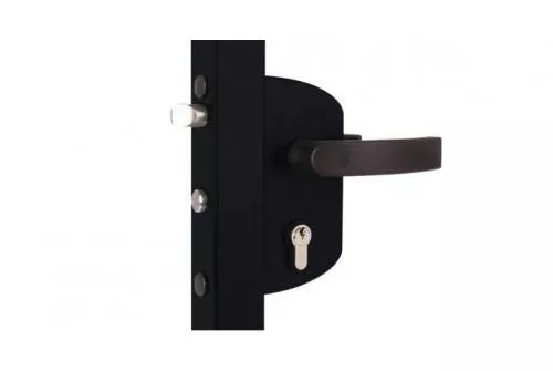 Замок LAKZ 4040 P1 корпус полиамидный с ручками полиамидными черный RAL 9005 Grand Line GL купить в краснодаре