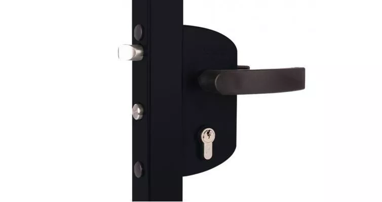 Замок LAKZ 4040 P1 корпус полиамидный с ручками полиамидными черный RAL 9005 Grand Line GL купить в краснодаре