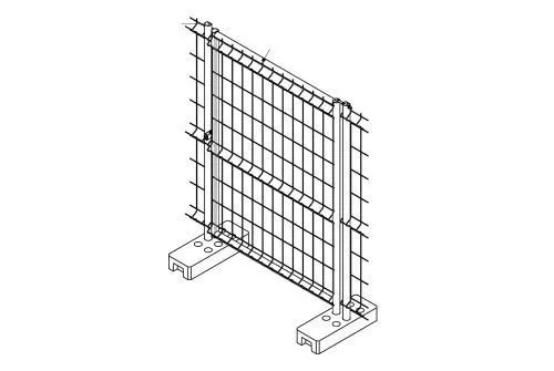 Калитка временного ограждения 1,95x1 Zn GL купить в краснодаре