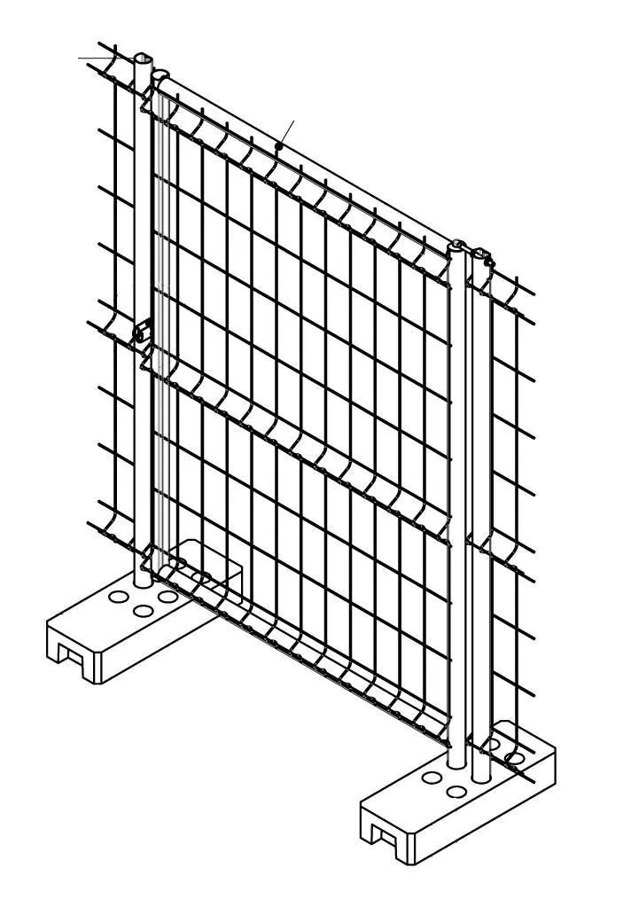 Калитка временного ограждения 1,95x1 Zn GL купить в краснодаре
