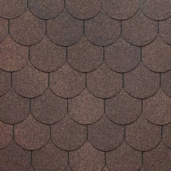 Гибкая черепица Docke PIE EUROPA Купол Коричневый купить в краснодаре