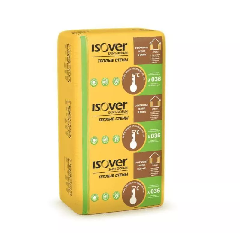 Минераловатная плита ISOVER Теплые Стены 100 мм купить в краснодаре
