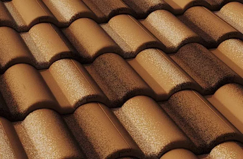 Цементно-песчаная минеральная черепица Braas Адриа коричневая купить в краснодаре