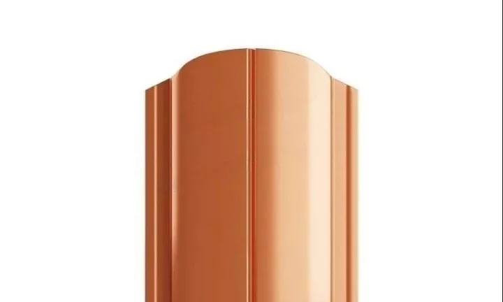 Штакетник Металл Профиль ELLIPSE-O (Закругленный) AGNETA 0,5 мм медный двусторонний купить в краснодаре