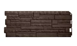 Фасадные панели Альта-Профиль Скалистый Камень ЭКО. (1,16х0,45м). Коричневый. Цена: 669 руб. Артикул: 42140