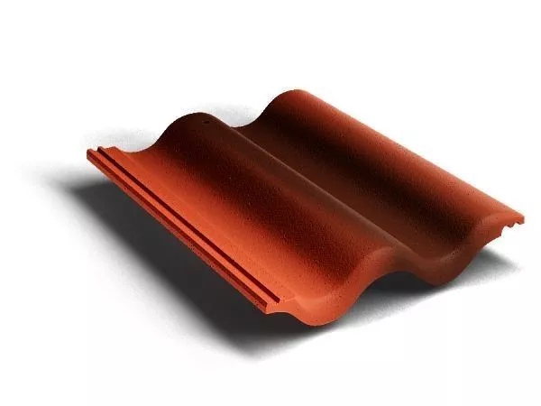 Рядовая черепица Kriastak. Цементно-песчаная. Antik Кирпично-красный купить в краснодаре