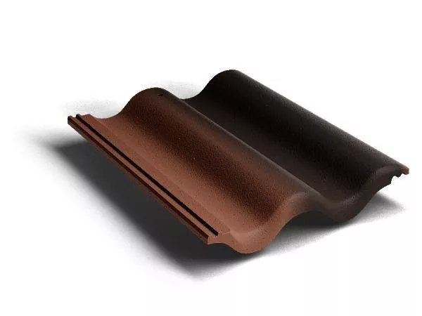 Рядовая черепица Kriastak. Цементно-песчаная. Antik Коричневый купить в краснодаре