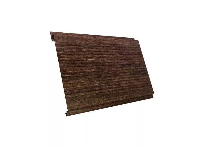 Металлический сайдинг Grand Line Вертикаль Гофр Print-double Premium РФ 0,45 мм Античный дуб купить в краснодаре