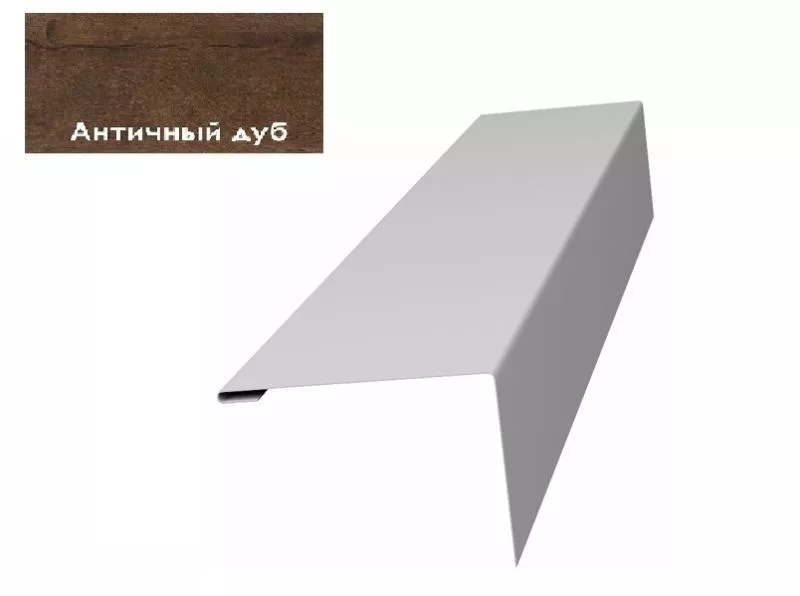 Нащельник (для калиток и ворот) 25х35 жалюзи Milan, Tokyo 0,45 Print-double Premium Antique wood GL купить в краснодаре