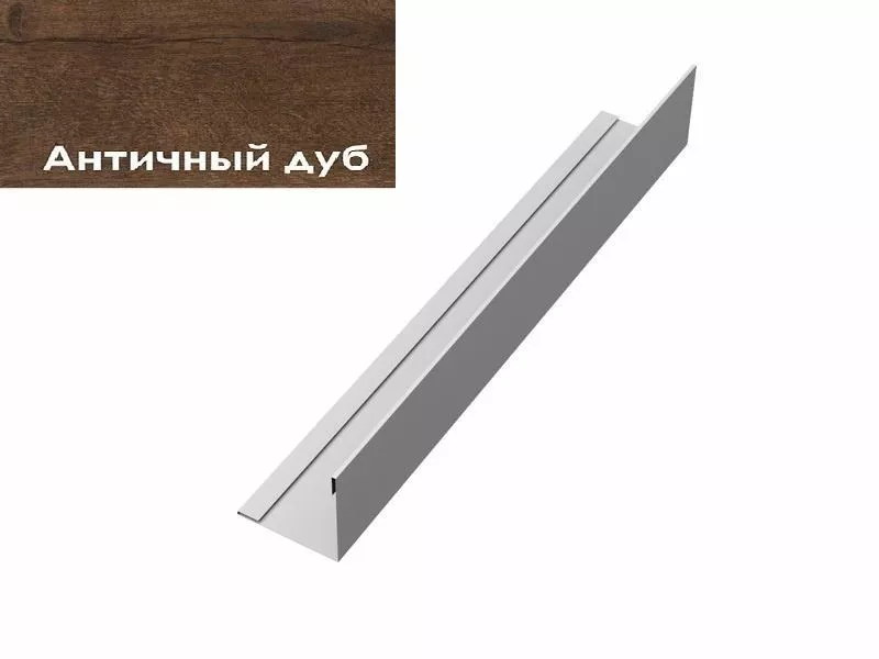 Планка завершающая 50х50 жалюзи Milan 0,45 Print-double Premium Antique Wood GL купить в краснодаре