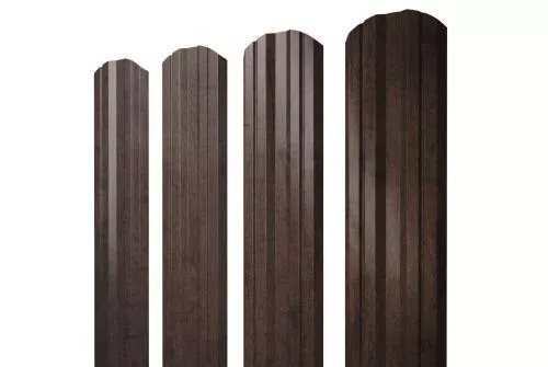 Штакетник Grand Line Twin фигурный 0,45 Print-double Elite Antique Wood Античный Дуб купить в краснодаре