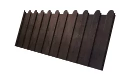 Профнастил C8 A для забора фигурный Grand Line Print-double Premium РФ 0,45 мм Antique Wood Античный Дуб. Артикул: GL_fence_075