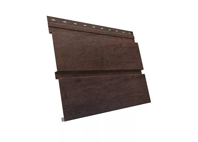 Металлический сайдинг Grand Line Квадро Брус Print Premium РФ 0,45 мм Античный дуб купить в краснодаре