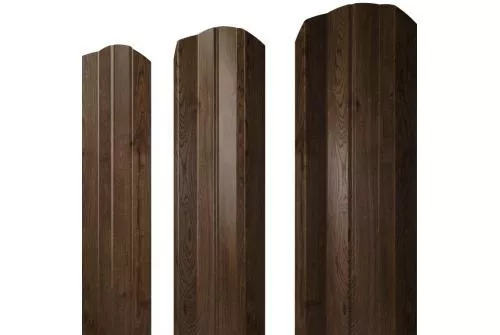 Штакетник Grand Line М-образный А фигурный 0,45 Print Premium РФ Antique Wood Античный дуб купить в краснодаре